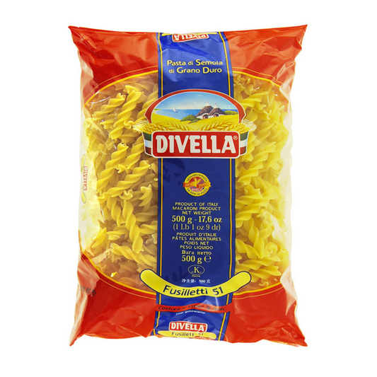 DIVELLA PASTA DI SEMOLA FUSILLETTI N.51 500 GR