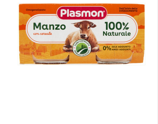 PLASMON OMOGENEIZZATO MANZO 80G X2