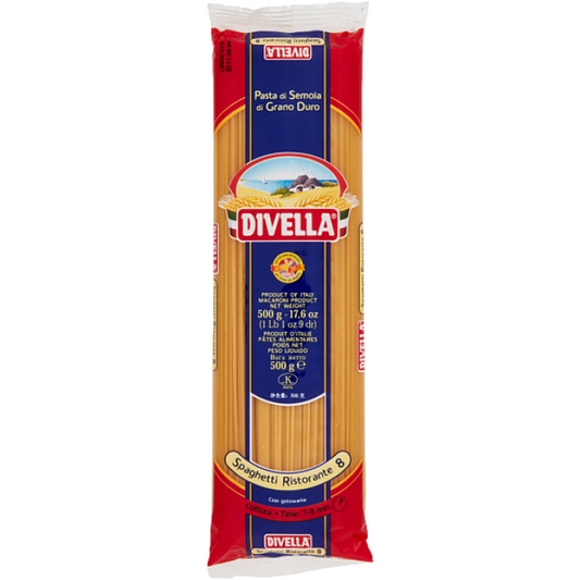 DIVELLA PASTA DI SEMOLA SPAGHETTI RISTORANTE N.8 500 GR