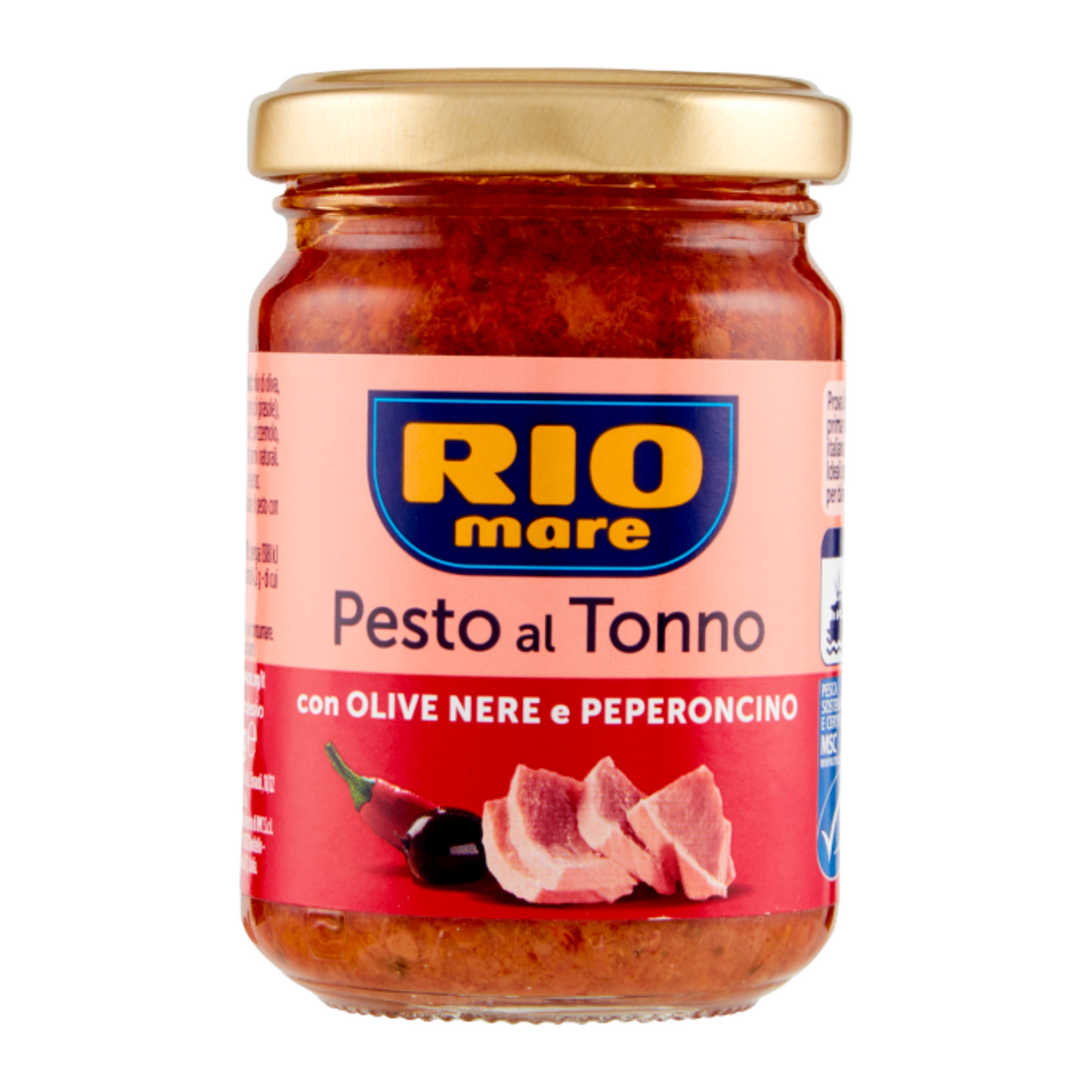 RIO MARE PESTO AL TONNO CON OLIVE NERE E PEPERONCINO 130 GR