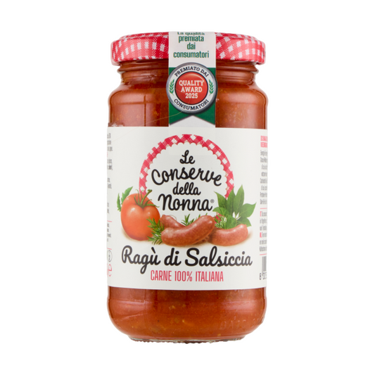 CONSERVE DELLA NONNA RAGU' DI SALSICCIA 190 GR
