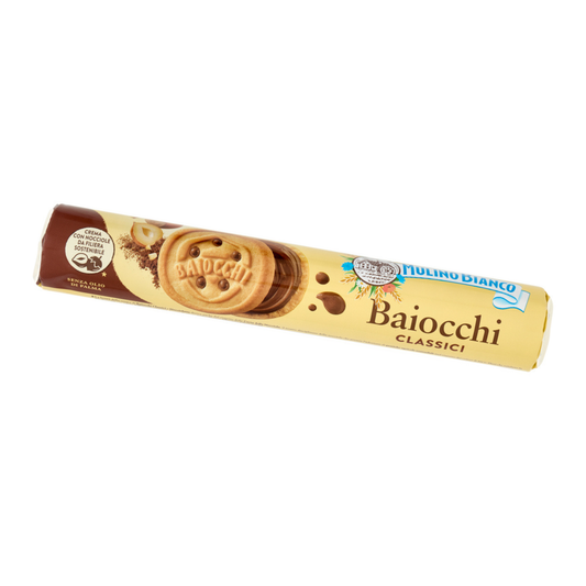 Baiocchi nocciola e cacao tubo 168 gr
