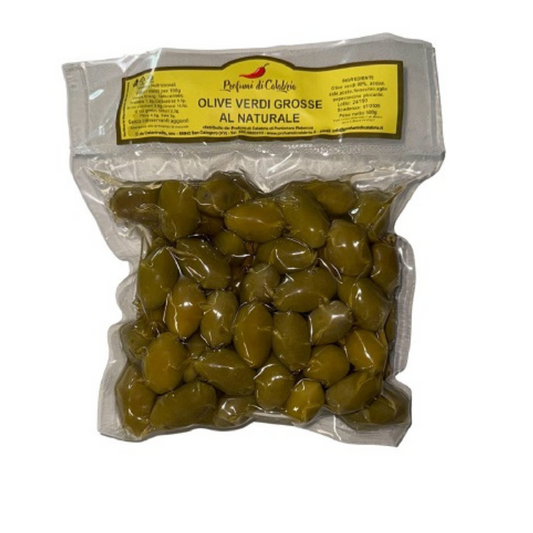 Olive verdi grosse Calabrese al naturale 500 gr