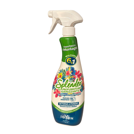Splendeo Duftreiniger & Hygienespray Bergfrische – 6 in 1