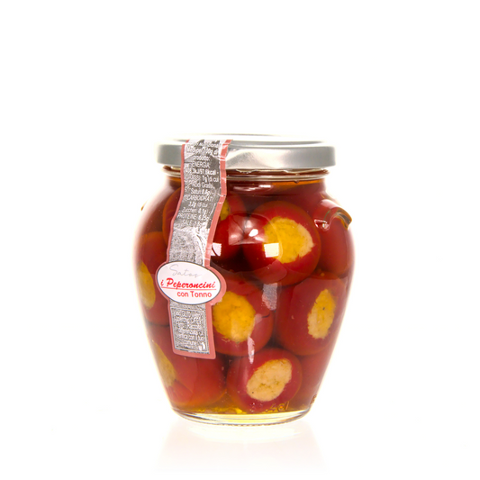 PEPERONCINI DOLCI FARCITI CON TONNO 280 Gr