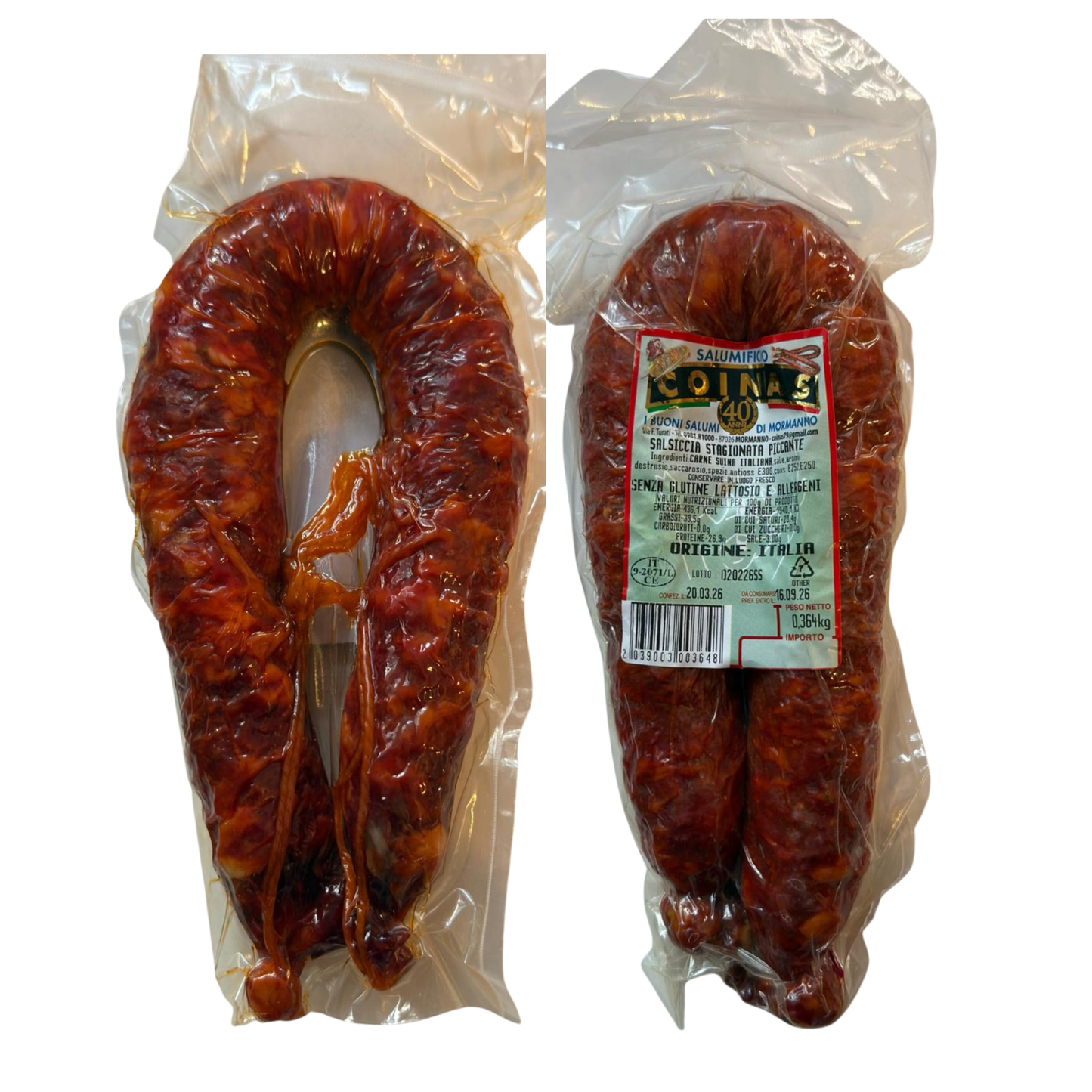 Salsiccia stagionata piccante 🌶️ aus Kalabrien