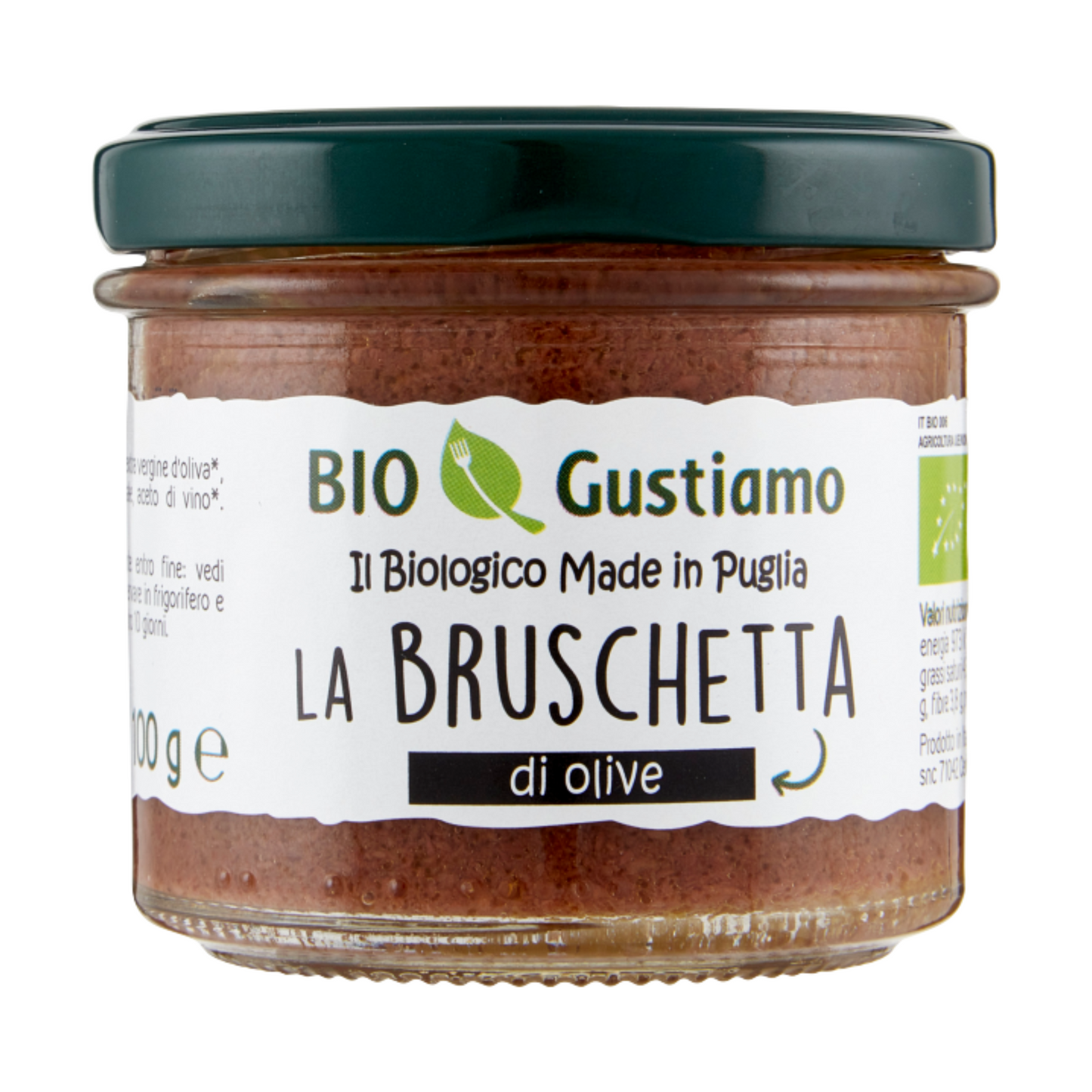 BIO GUSTIAMO CREMA DI OLIVE NERE 100 GR