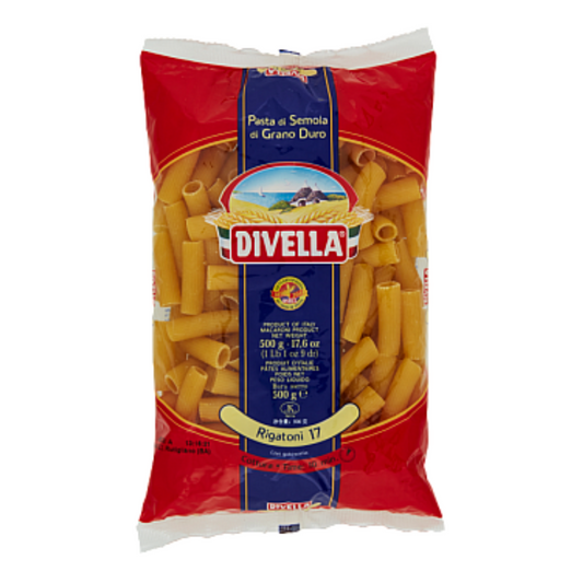 DIVELLA PASTA DI SEMOLA RIGATONI N.17 500 GR