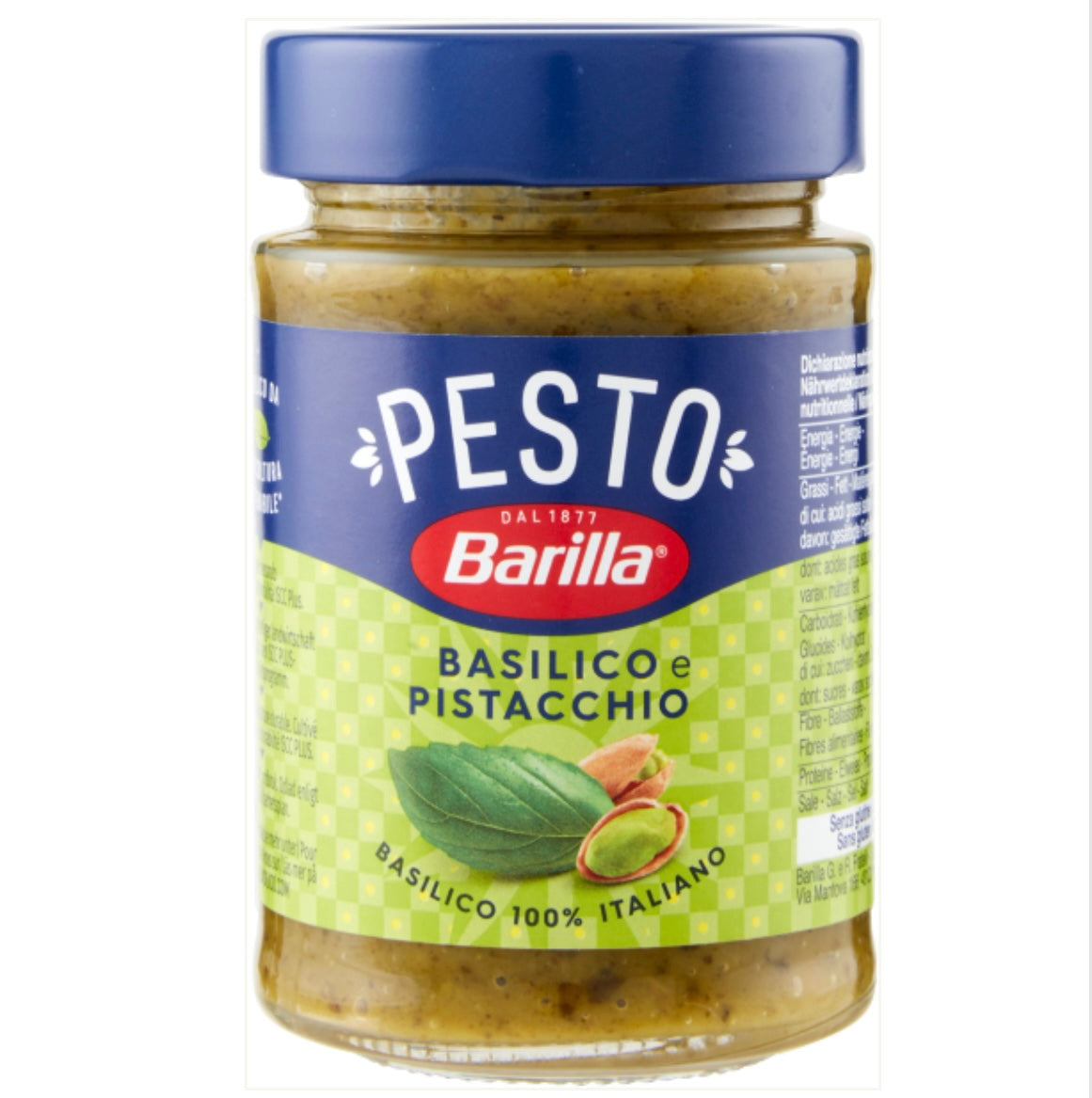 BARILLA PESTO PISTACCHIO BASILICO 190 GR