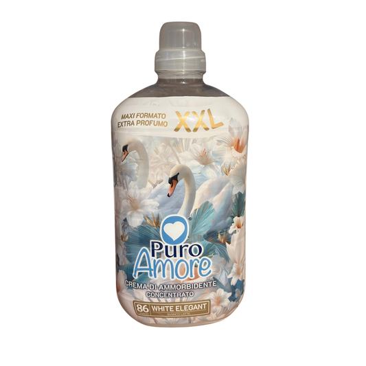 PURO AMORE WEICHSPÜLER KONZENTRAT 86 WÄSCHEN WHITE ELEGANT